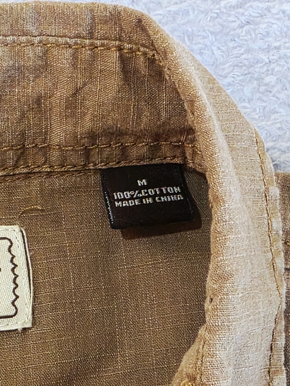 Bit & Bridle Men's Tan Button-Down Corduroy Western Shirt - Picture 6 of 12